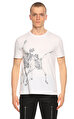 Alexander Mcqueen Baskı Desen Beyaz T-Shirt