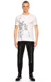 Alexander Mcqueen Baskı Desen Beyaz T-Shirt