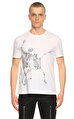 Alexander Mcqueen Baskı Desen Beyaz T-Shirt