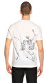 Alexander Mcqueen Baskı Desen Beyaz T-Shirt