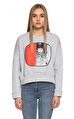 Be Mine Desenli Gri Sweatshirt