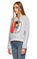 Be Mine Desenli Gri Sweatshirt