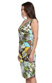 M.Missoni Çiçek Desenli Diz Altı Renkli Elbise