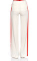 MSGM Geniş Kesim Beyaz Kırmızı Pantolon