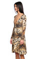 Just Cavalli Leopar Desenli Mini Elbise