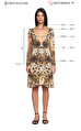 Just Cavalli Leopar Desenli Mini Elbise