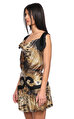 Just Cavalli Leopar Desenli Mini Elbise