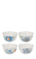 Lenox Blue Butterfly Kase, 4'lü Set