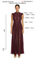 BCBG MAX AZRIA Bordo Gece Elbisesi