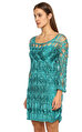 Alberta Ferretti  Saks Mavisi Elbise
