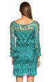 Alberta Ferretti  Saks Mavisi Elbise