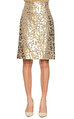 Jonathan Saunders Altın Rengi Etek