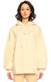 Common People Krem Rengi Hoodie