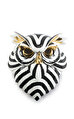 Lladro Baykuş Maskesi Duvar Heykeli Siyah- Altın