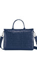 Longchamp Croco Block Evrak Çantası