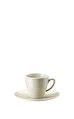 Mesh Cream Kahve / Çay Fincan Tabağı