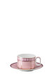 Swarovski Signum Rose Çay Fincanı ve Tabağı