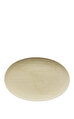 Mesh Cream Oval Servis Tabağı 30 cm