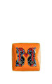 Alphabet M Harfli Kare Dekoratif Tabak 12 cm 