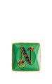 Alphabet N Harfli Kare Dekoratif Tabak 12 cm 