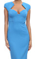 Roland Mouret Mavi Elbise