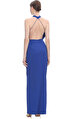 Brandon Maxwell Mavi Gece Elbisesi