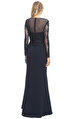 JS Collections Lacivert Gece Elbisesi