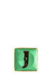 Alphabet J Harfli Kare Dekoratif Tabak 12 cm 