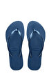 Slim Flatform Comfy Blue Terlik