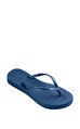 Slim Flatform Comfy Blue Terlik