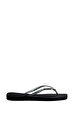 Square Logo Metallic Black Terlik