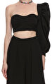 Feel The Lotus Siyah Crop Top