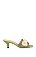 Arteana Fashıon Yeşil Topuklu Sandalet