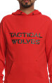 Tactical Wolves Kırmızı Hoodie