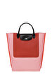 Longchamp Cabas Pembe Bez Çanta M