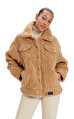 Ugg W Frankie Sherpa Trucker Jacket Camel Mont