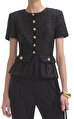 Black Tinsel Boucle Tulum
