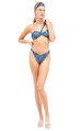 Magic Fish Tek Omuzlu Bikini Nikel Mavi