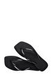 Square Logo Metallic Black Terlik