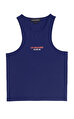 Les Benjamins Lacivert Crop Top
