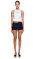 Les Benjamins Beyaz Crop Top