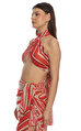 Lila Mie Renkli Crop Top