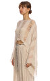 Sherbet Design  Krem Rengi  Crop Top