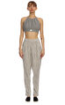 İkizkız Gri Crop Top