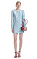Blue Sequin Mini Elbise