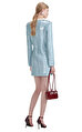 Blue Sequin Mini Elbise