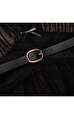 Black Dot Mesh Mini Elbise