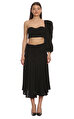 Feel The Lotus Siyah Crop Top