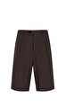 Portufin ii Single Pleated Linen Short Brown Şort