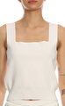 Join Us Beyaz Crop Top